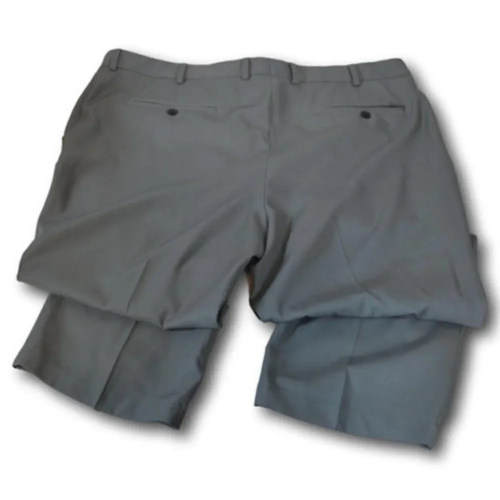Greg Norman Men's Golf Pants Gray Flat Front Lightweight 40x30